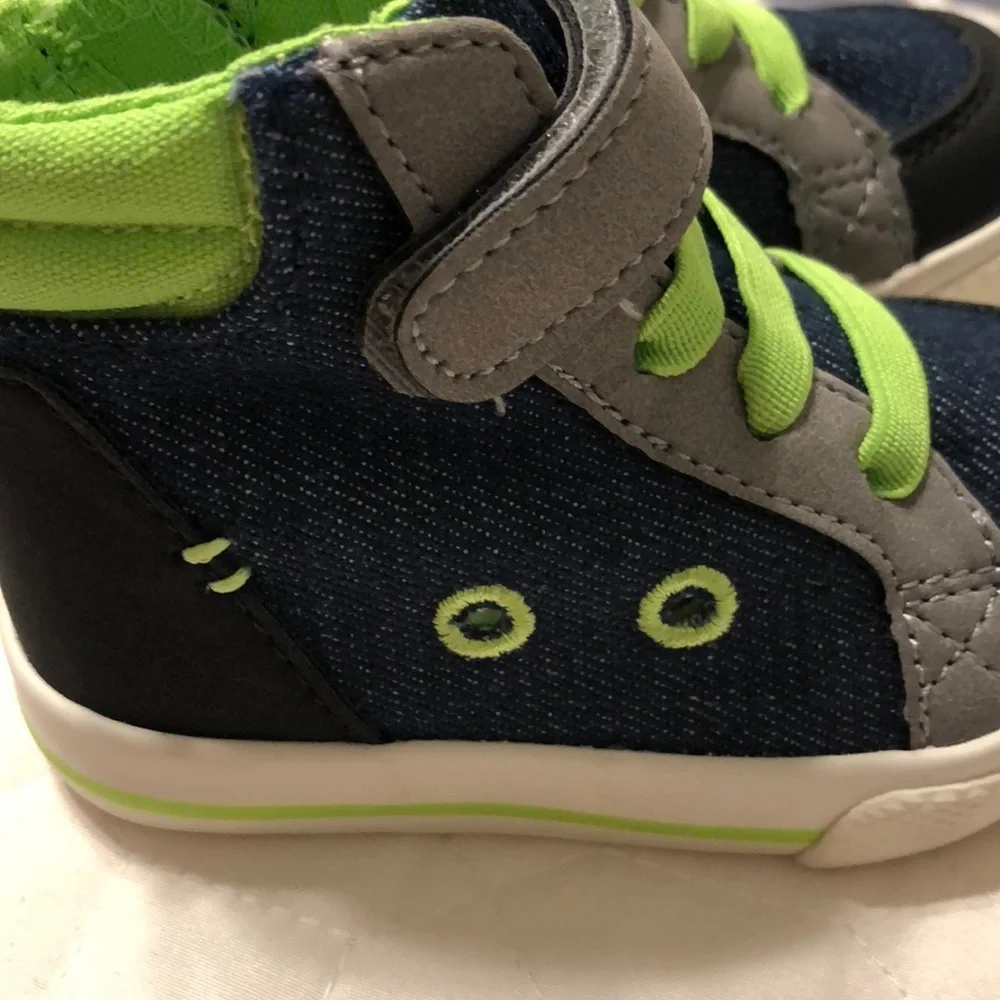 🦖Cat &Jack blue Tillman boys shoes NWT🌵 green and blue colors